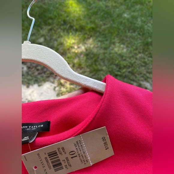 New Ann Taylor Pink Dress Midi 10 - Picture 6 of 6